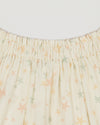 Early Sunday, Luna Skirt in Star Fish print, made from Printed Cotton Cambric fabric, featuring flattering silhouette with an easy fit, shown in a closeup flat-lay view