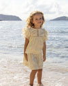 Early Sunday, Luna Skirt in Star Fish print, made from Printed Cotton Cambric fabric, featuring flattering silhouette with an easy fit, shown in a front view of model wearing it