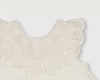 Early Sunday, Natasha Dress in Ivory color, made from 70% Cotton x 30% Linen fabric, featuring flattering fit with delicate finishes, combining style and functionality for an effortlessly elegant look, shown in a closeup flat-lay view