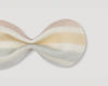 Early Sunday, Penelope Alligator Clip in Summer Stripe, made from Printed canvas 70% Cotton 30% Linen fabric, featuring a fabric bow design with a secure hair clip fastening, shown in a closeup flat-lay view