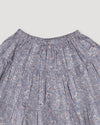 Early Sunday, Victoria Skirt in Celestial print, made from Printed Cotton Satin fabric, featuring Tiered silhouette for natural movement and volume, shown in a closeup flat-lay view